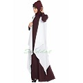 Shrug abaya- wine-off white Shrug abaya- wine-off white